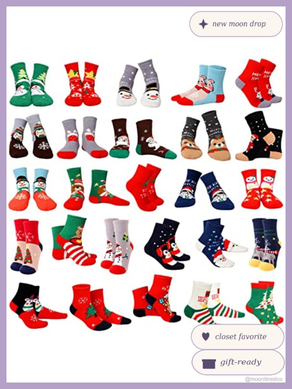 26 Pairs Fuzzy Slipper Socks Womens Christmas Winter Warm Cozy